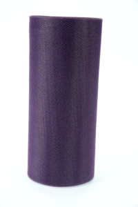 6 Inches Wide x 25 Yard Tulle, Plum (1 Spool) SALE ITEM